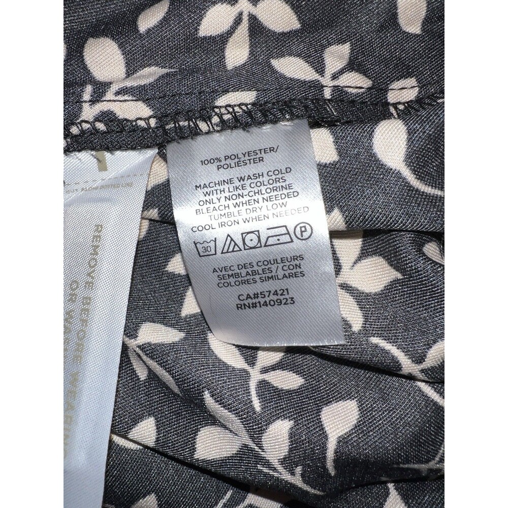 Loft skirt Womens XXL Pull On Leafed pleated Elastic Waist Coastal beachy New - Picture 3 of 10